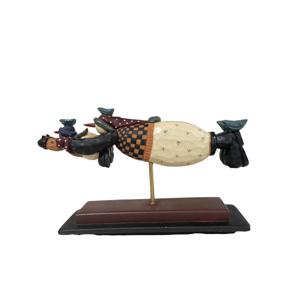 Williraye Studio Snowman Flying Lesson 8"‎ Figurine